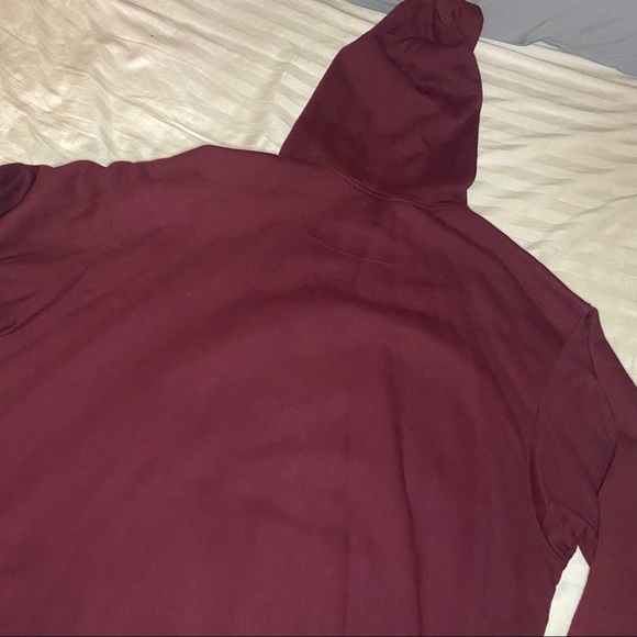 Burgundy champion hoodie size Large men - Picture 9 of 12
